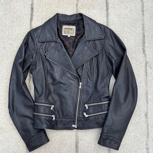 Women's Black Leather Jacket